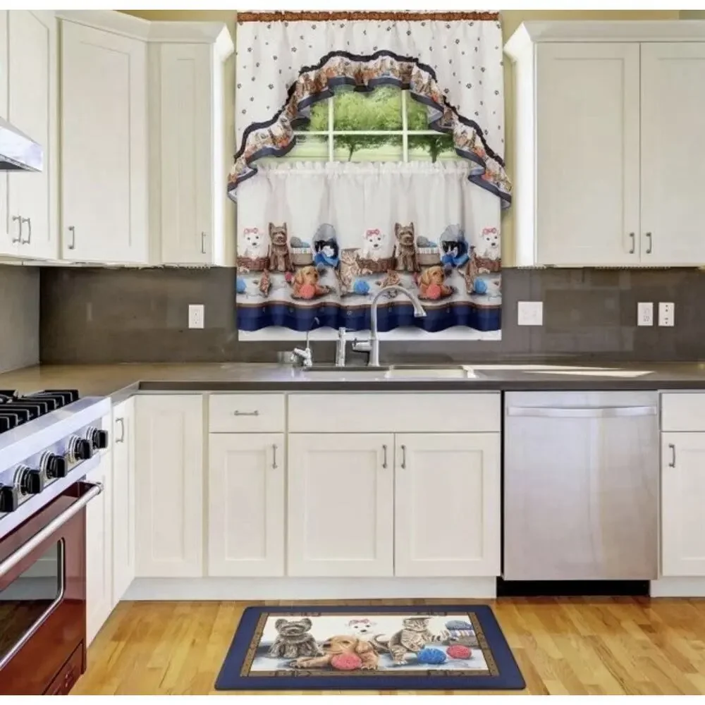 PRECIOUS PRINTED TIER & SWAG WINDOW CURTAIN SET 57